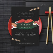 Invitation Soirée de Mariage de Sushi
