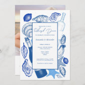 Invitation Soirée de Mariage des huîtres (Devant / Derrière)