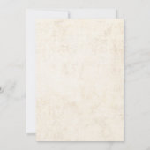 Invitation Soirée de mariage élégante de la couronne Rose (Dos)