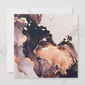 Invitation Soirée de mariage élégante, moderne et luxueuse do (Dos)