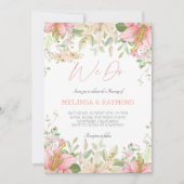 Invitation Soirée de mariage florale "We Do" (Devant)