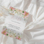 Invitation Soirée de mariage florale "We Do"