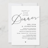 Invitation Soirée de Mariage Happily Ever After (Devant)