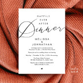Invitation Soirée de Mariage Happily Ever After