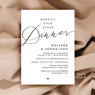 Invitation Soirée de Mariage Happily Ever After