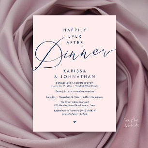 Invitation Soirée de Mariage Happily Ever After