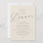 Invitation Soirée de Mariage Happily Ever After (Devant)