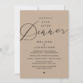 Invitation Soirée de Mariage Happily Ever After (Devant)