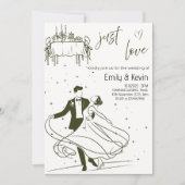 Invitation Soirée de mariage "Just Love" (Devant)