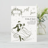 Invitation Soirée de mariage "Just Love" (Debout devant)