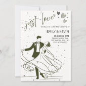 Invitation Soirée de mariage "Just Love" (Devant)