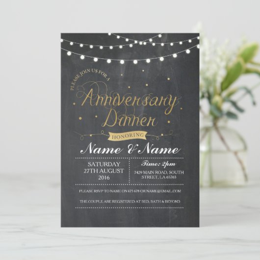 Invitation Soirée de mariage pour les couples (Debout devant)