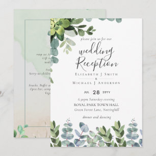 Invitation Soirée De Mariage Soirée Verdoyante Uniquement En