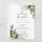 Invitation Soirée De Mariage Soirée Verdoyante Uniquement En (Devant)