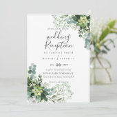 Invitation Soirée De Mariage Soirée Verdoyante Uniquement En (Debout devant)