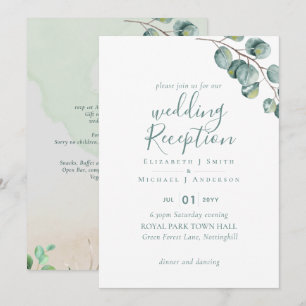 Invitation Soirée De Mariage Soirée Verdoyante Uniquement En
