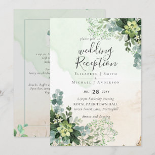 Invitation Soirée De Mariage Soirée Verdoyante Uniquement En