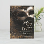 Invitation Soirée de Masques "Réservez la Date" (Debout devant)