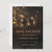 Invitation Soirée de Masques "Réservez la Date" (Devant)