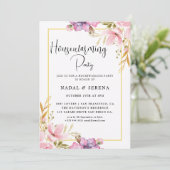 Invitation Soirée de ménage moderne élégante (Debout devant)