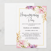 Invitation Soirée de ménage moderne élégante (Devant / Derrière)