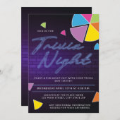 Invitation Soirée de Neon Trivia (Devant / Derrière)