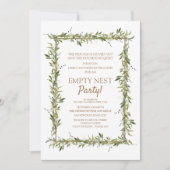 Invitation Soirée de nid vierge Feuille verte moderne (Devant)