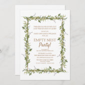 Invitation Soirée de nid vierge Feuille verte moderne (Devant / Derrière)