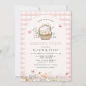 Invitation Soirée de nidification des filles roses Préparer l (Devant)