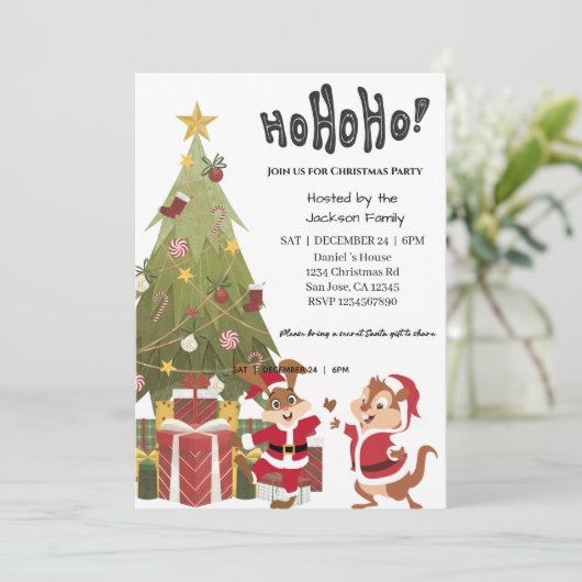 Invitation Soirée de Noël (Debout devant)