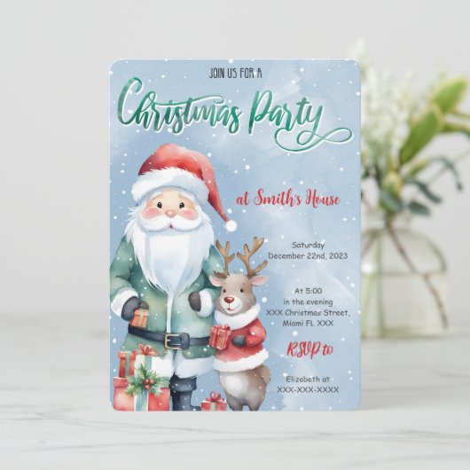 Invitation Soirée de Noël (Debout devant)