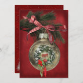 Invitation Soirée de Noël (Devant / Derrière)