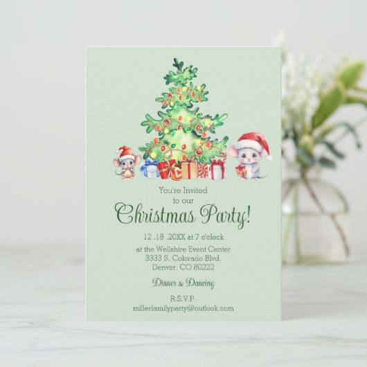 Invitation Soirée de Noël (Debout devant)