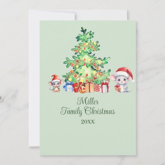 Invitation Soirée de Noël (Dos)