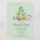 Invitation Soirée de Noël (Devant / Derrière)