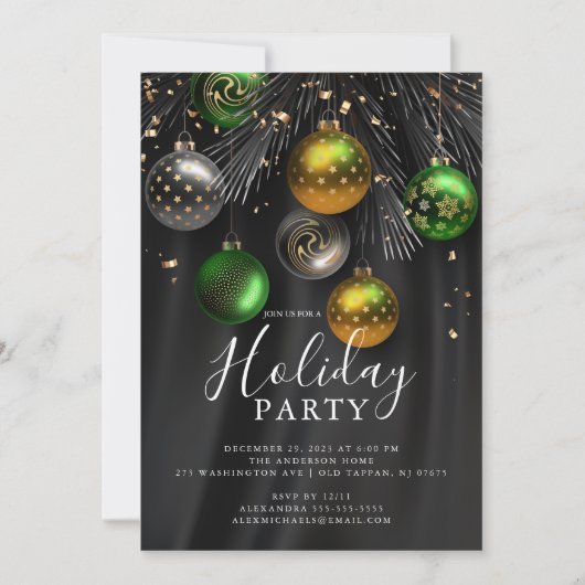 Invitation Soirée de Noël (Devant)