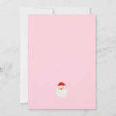 Invitation Soirée de Noël (Dos)