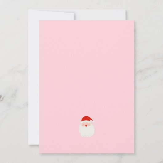 Invitation Soirée de Noël (Dos)