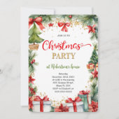 Invitation Soirée de Noël (Devant)