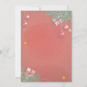 Invitation Soirée de Noël (Dos)