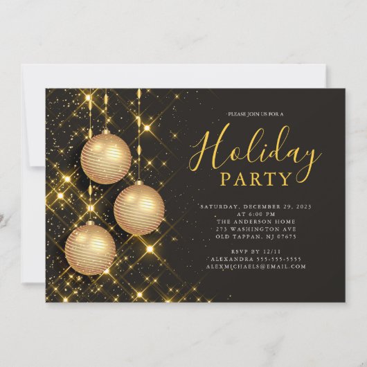 Invitation Soirée de Noël (Devant)