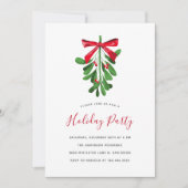Invitation Soirée de Noël au Mistletoe (Devant)