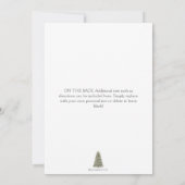 Invitation Soirée de Noël aux arbres de Noël (Dos)