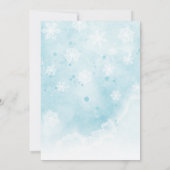 Invitation Soirée de Noël Bleue (Dos)