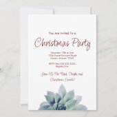 Invitation Soirée de Noël botanique dans le désert (Devant)