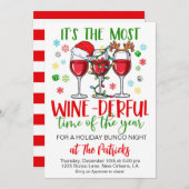 Invitation Soirée de Noël Bunco (Devant / Derrière)