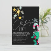 Invitation Soirée de Noël chic moderne élégant (Debout devant)