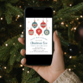 Invitation Soirée de Noël Chic Ornement