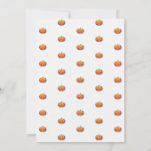 Invitation Soirée de Noël Citrouille moderne (Dos)