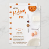 Invitation Soirée de Noël Citrouille moderne (Devant / Derrière)